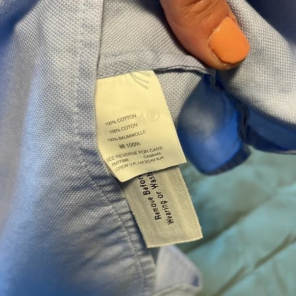 J. Crew Ruffled Top Sleeveless 4 Blue Cotton Lightweight Career Preppy Feminine - Picture 11 of 11